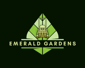 Garden Lawn Mower logo design