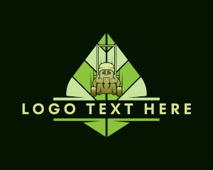 Eco - Garden Lawn Mower logo design