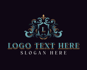 High End - Decorative Ornamental Crest logo design