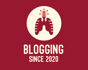 Health - Respiratory Lungs Emergency Siren logo design