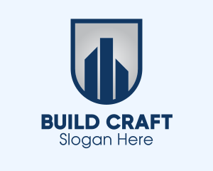 Blue Shield Building logo design