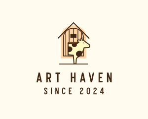 Cow Farm Barn logo design