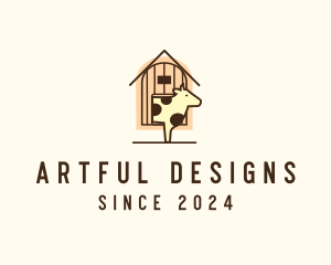 Cow Farm Barn logo design