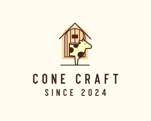 Cow Farm Barn logo design