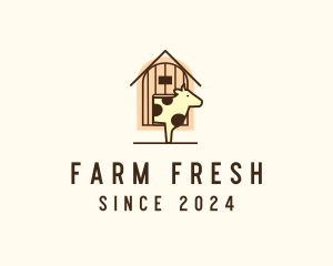 Cow Farm Barn logo design