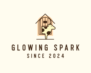 Cow Farm Barn logo design