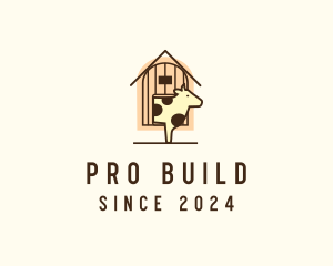 Cow Farm Barn logo design