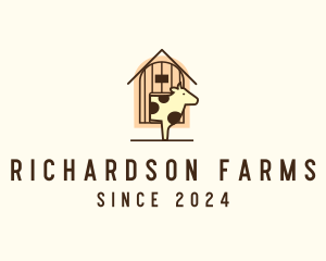 Cow Farm Barn logo design