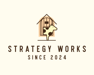 Cow Farm Barn logo design