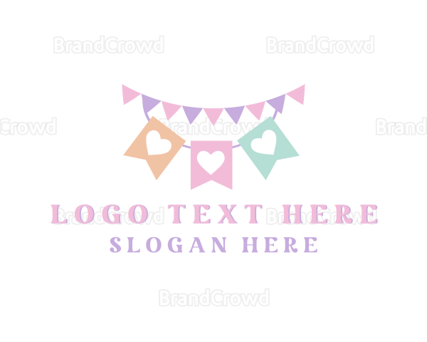 Party Banner Ribbon Logo