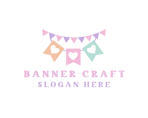 Banner - Party Banner Ribbon logo design