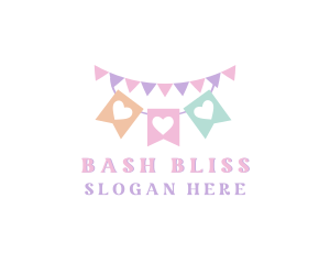 Party - Party Banner Ribbon logo design