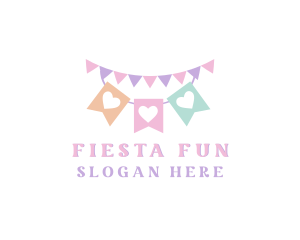 Party - Party Banner Ribbon logo design