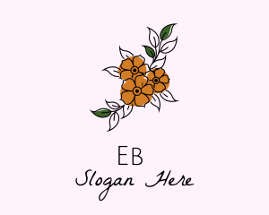 Flowering - Flower Boutique Line Art logo design