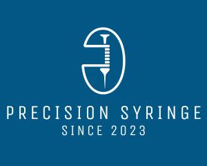 Syringe - Medical Vaccine Syringe logo design