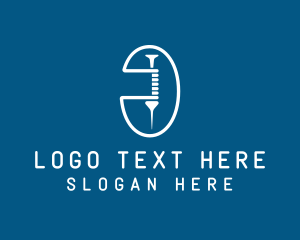 Drugs - Medical Vaccine Syringe logo design