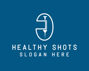 Vaccination - Medical Vaccine Syringe logo design