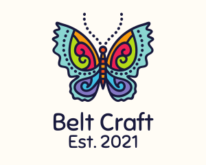 Colorful Butterfly Craft logo design