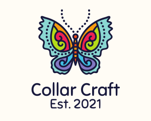 Colorful Butterfly Craft logo design