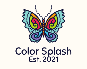 Colorful Butterfly Craft logo design