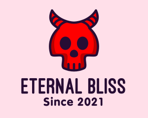 Cult - Red Devil Skull logo design