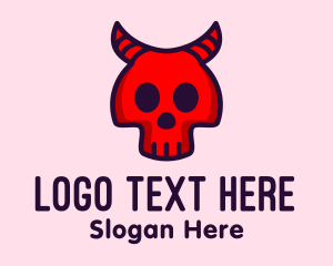 Red Devil Skull Logo