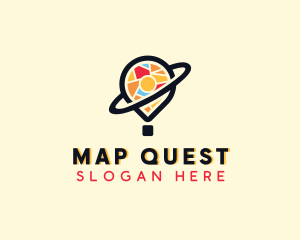 Pin Location Travel  logo design