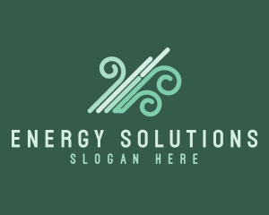 Wind Renewable Energy logo design