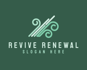 Wind Renewable Energy logo design