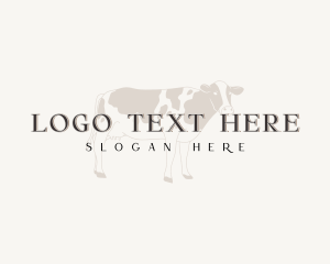 Cattle - Cow Animal Farm logo design