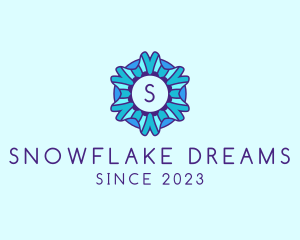Winter - Ice Snowflake Winter logo design