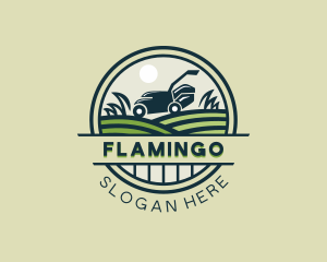 Agriculture - Lawn Care Mower Landscaping logo design
