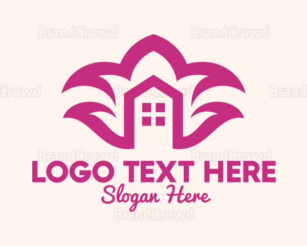 Purple Flower Housing Property Logo