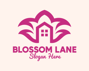 Purple Flower Housing Property logo design