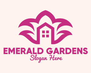 Purple Flower Housing Property logo design