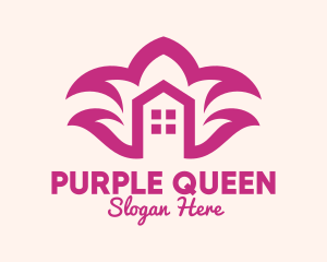 Purple Flower Housing Property logo design