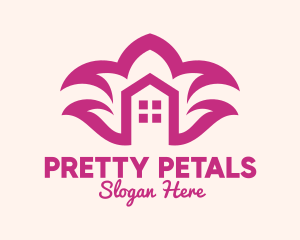 Purple Flower Housing Property logo design