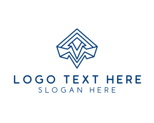 Logistics - Geometric Shape Arrow logo design