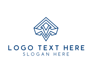 Sales - Geometric Shape Arrow logo design
