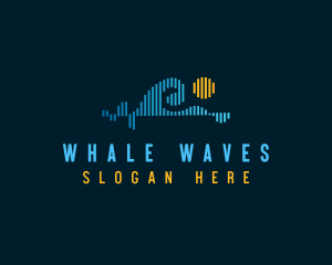 Sea Wave Audio Equalizer logo design