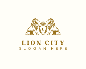 Royal Lion Heraldry logo design