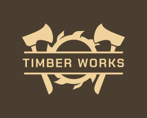 Axe Woodwork Workshop logo design