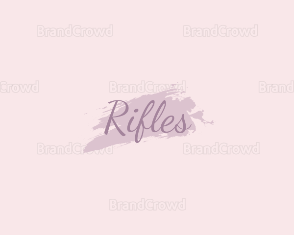 Feminine Watercolor Makeup Logo