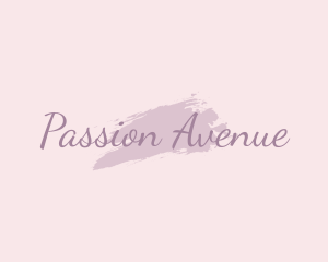 Passion - Feminine Watercolor Makeup logo design