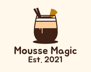 Mousse - Chocolate Milkshake Drink logo design