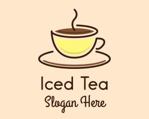 Hot Coffee Cup logo design