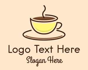 Roasted - Hot Coffee Cup logo design