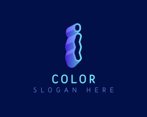 Creative Zigzag Letter I Logo