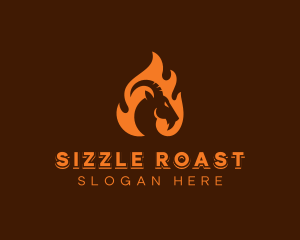 Roast - Roasted Goat Barbecue logo design