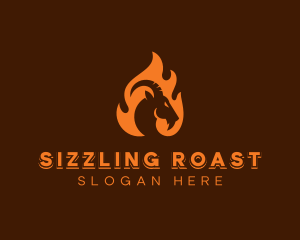 Roast - Roasted Goat Barbecue logo design